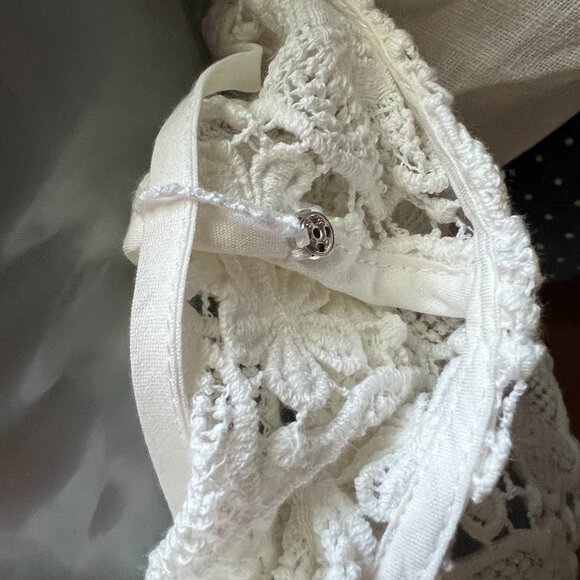BODEN Floral Lace Top, NEVER WORN, white, Size 4 - Picture 12 of 13